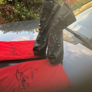 Used Christian Louboutin Heel Ankle Boots